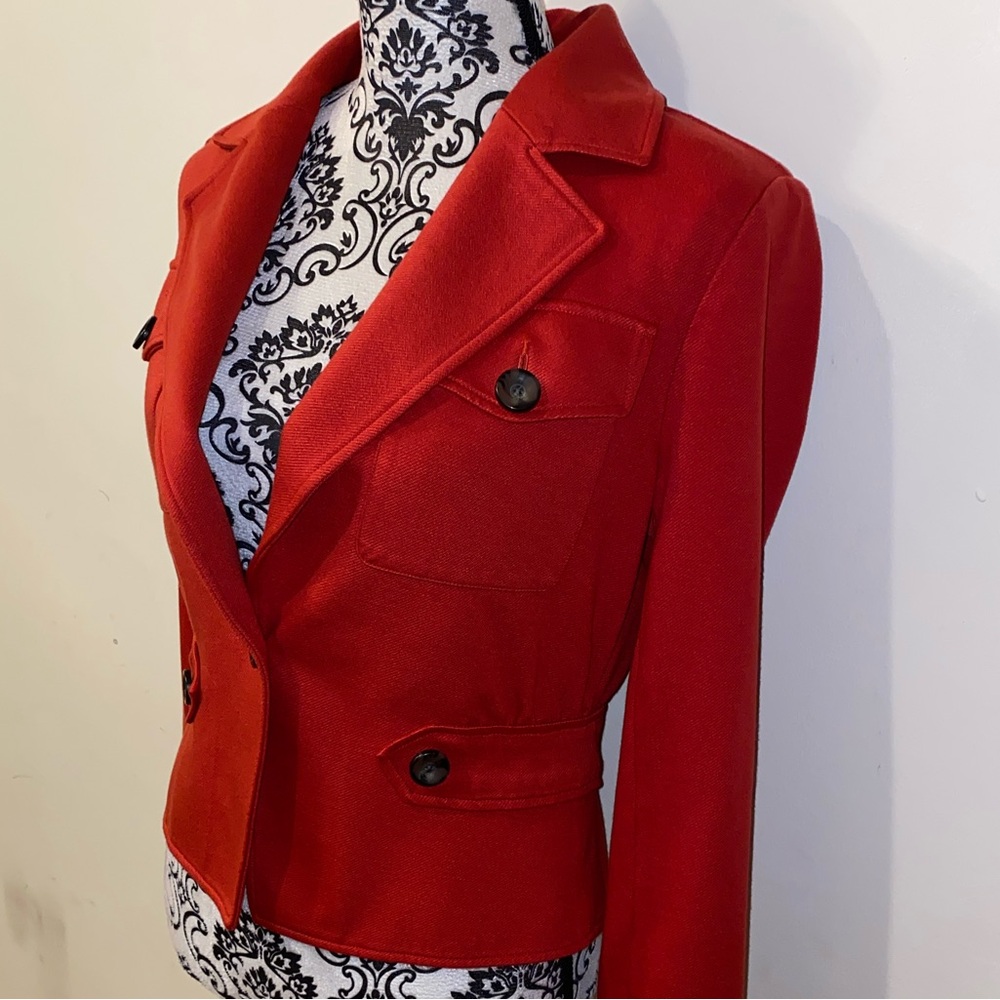 CAbi Little Red Blazer Jacket Size 6 Style #3374 - Picture 4 of 16